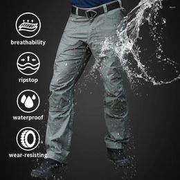 Men's Pants Men Waterproof Cargo Outdoor Army Tactical Military Work Trousers Male Breathable Quick Dry Joggers