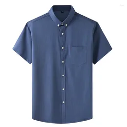 Men's Casual Shirts Plus Size 5XL 6XL 7XL 8XL 10XL Short Denim Thin 2024 Summer Business Men Dress Shirt