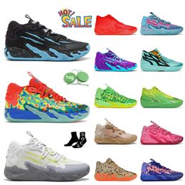 2024 GutterMelo Lamelo Ball Shoes Wings 01 of One Rick Morty Lamelos MB.03 02 Basketball Shoes Chino Hills Supernova Pink Green Purple Be You Sneakers Trainers