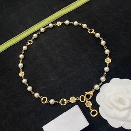 Collane di design Gioielli di lusso con perle e pietre preziose fantasia Bracciale con motivo g per portagioie con ciondolo regali di San Valentino