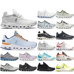 white All ON clouds shoes Black Asphalt Grey Alloy Grey Niagara Blue Orange Sea Green for mens sport trainer