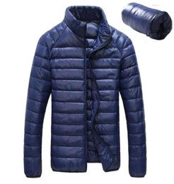 New Autumn Winter Duck Downs Jacket Men Ultra light Casual Feather Coat Waterproof Lightweight Downs Parkas Men Outwear 3XL5187625