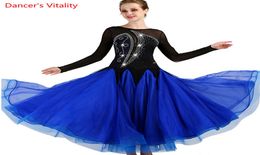 2018 Custom-made Dance Rhine Sexy Senior Ballroom Dance Dress for Women Ballroom Dresses Waltz Dress7544446