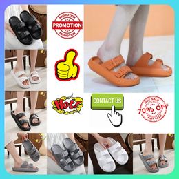 Designer Casual Platform Slides Slippers Woman Light weight wear resistant anti breathable Leather soft soles sandals Flat Beach Slipper Size 36-45