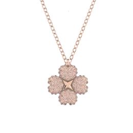 Swarovskis Necklace Designer Luxury Fashion Women Original Quality Gold Diamond Double Faced Wearing Four Leaf Clover Element Crystal Collar Chain For Simplicity