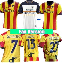 23 24 US Lecce man soccer jerseys home away third Strefezza Federico Baschirotto Joan Gonzalez Wladimiro Falcone Marin Pongracic Remi Oudin De football shirts