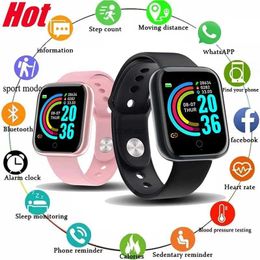 Smart Watches Y68 Smart Watch Men Women Heart Rate Blood Pressure Monitor Fitness Children Kids Smartwatch Smart Bracelet For Android Ios D13