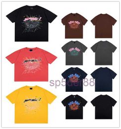 Designer Men's T-shirt Letter Frame Print Fashion Black Pink Ladies 555 High Quality Spider Casual Basic Loose 100% Cotton S-xl DUTR DUTR