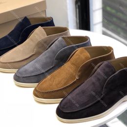 Designers Dress shoes womens MEN 10A loafers 35-47 Flat Heels top quality soft Cashmere Classic Buckle style Handmade breathable comfortable Casual Shoe with box