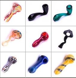 Pipe a cucchiaio in vetro Pipa in vetro di 21 stili per fumare pipe fatte a mano I colori possono variare 3,5" da Radiant Glass PIPES LL