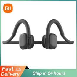 Headphones Xiaomi Real Bone Conduction Headphones Bluetooth 5.3 Wireless Earphones Waterproof Sports Headset with Mic for Running Driving