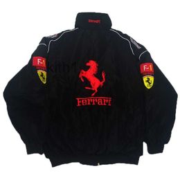 Racing Wear F1 Vintage American Jacket Motorcycle Riding Baseball Outdoor Men's and Women's Quilted Autumn Winter Windproof GGPC