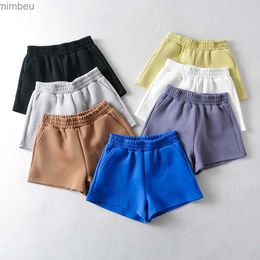 Women's Shorts Summer clothes for women 2023 fashion casual shorts women loose shorts sweat korean work out shorts black white bottoms womensL240119