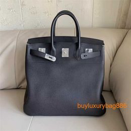 Luxury Totes Leather Bags Classic 40 Full Hand Stitched Cowhide Leather Bag for Men's and Women's Handbags HB KEFV