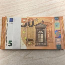 Copy Money Actual 1:2 Size Simulation Of Euro Banknotes Prop DIY Children Props Game Currency Oloqw