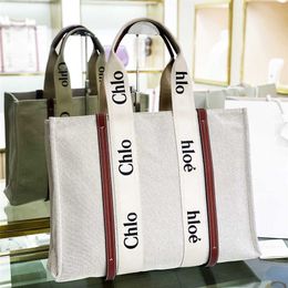 WOODY Tote Luxury Handbags Totes Women's Fashion Cross Body Classic Large Capacity With Handles Letters Canvas Shopping Beach Bag Christmas Gift 80% off outlets slae