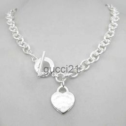 Women's Design Silver Tf Classic Style Necklace Pendant S925 Sterling Silver Key Egg Brand Charm Nec 6W8N