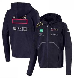 Apparel F1 racing suit zipper hooded sweater jacket autumn and winter outdoor longsleeved team jacket 1VMO