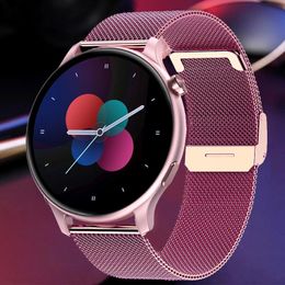 Watches Dial Call Smart Watch Women Smartwatch Electronics Smart Clock For Android IOS Fitness Tracker Sport Round Smartwatch Ladies