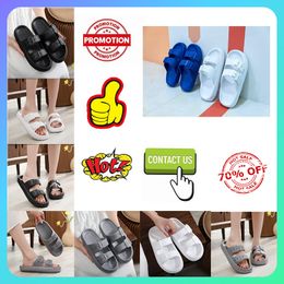 Designer Casual Platform Slides Slippers Men Woman Light weight wear anti breathable Leather soft soles sandals Flat Summer Slipper Size 36-45