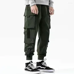 Men's Pants Spring And Autumn Cargo Overalls Trendy Straight Leg Loose Multi Pocket Leggings