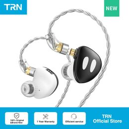 Headphones TRN ORCA Dynamic In Ear Earphones High performance Dynamic Driver IEMs Earbuds with Detachable Cable Tuning Switch Headset