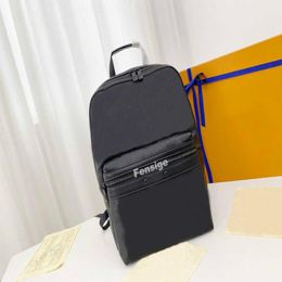Designer Bags Men Classic SPRINTER Backpacks Shadow Embossed Soft Leather Fashion Backpack Travel Bag Double Shoulder Laptop Stude261f