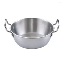 Bowls Stainless Steel Bowl Double Ear Snack Basket Fried Chicken Salad Pot Sauce Preparation Bow