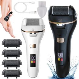 Files Waterproof Charged Electric Foot File for Heels Grinding Pedicure Tools Professional Foot Care Tool Dead Hard Skin Callus USB