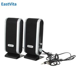 Speakers 2Pcs USB Power Bluetooth Speakers Portable 3.5mm Mini Outdoor Sound Box With Ear Jack Sound Surround Loudspeaker for PC Computer