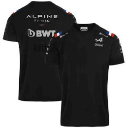 2022 New Official Formula One Alpine F1 Team Blue Short Sleeve Racing Race Summer T-shirt Fan Oversized Top YKWK