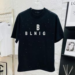 Paris Style Allover Stars Noctilucent Tee Designer T shirt Spring Summer Casual Fashion Skateboard Men Women Tshirt 24ss 0119