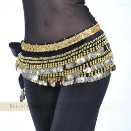 Belts Belly Dance Costume Clothes Indian Belt Bellydance Waist Chain Hip Scarf Women Girl With 338 Gold Coin 13Colors