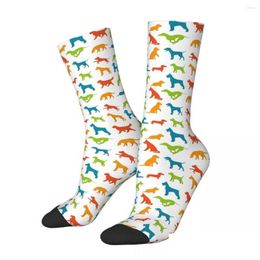 Men'S Socks Mens Happy Funny Good Look Animal Vintage Harajuku Dog Gentle And Quiet Be Clever Sensible Seamless Crew Crazy Sock Drop Dhecd