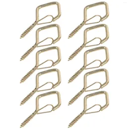 Hooks 10pcs Screw Hanger String Light Hook Self Tapping Eye