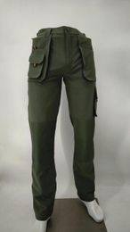 Men's Pants Cargo Work Trousers Outdoor Casual Durable Olive Four Ways Stretch