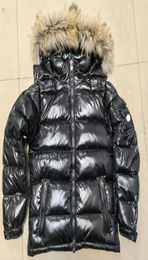 Men Short Down Jacket Fur Maya Designer Thick Coat Detachable Hood Bomber Rib Sleeve Letters Badge Winter Puffer Outwear Zipper Ou3485083