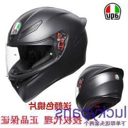 Italy AGV K1 Motorcycle Helmet K5 Matte Black Racing Equipment Four Seasons Universal Anti Mist Full 9BPC