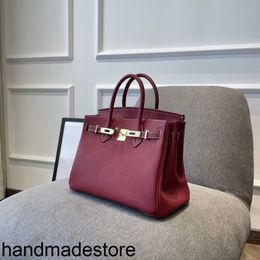 Platinum Bags Designers Handbags Bychance High-end Wine Red Leather Big Bride One Shoulder Messenger Large Capacity