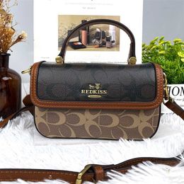 Hong Kong design 2023 trendy and high-end color contrast small square single shoulder crossbody bag 80% off outlets slae