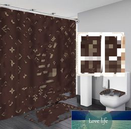 Wholesale Creative Digital Printing Fresh Shower Curtain Variety Patterns Free Perforation Waterproof Mildew-proof Fabric