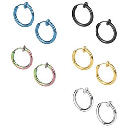 Stainless Steel Spring Clip with No Holes Fake Rings Bone Clip Children's Wearable Ear Accessories