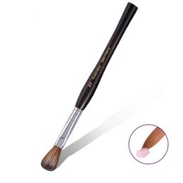 Kolinsky Hair Acrylic Nail Brush Black Wood Wood Handle Brush Brush for Acrylic Power Shail استخدام لتكنولوجيا الأظافر 240119