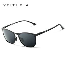 Sunglasses VEITHDIA 2020 Vintage Sunglasses Men Polarised UV400 Lens Sun Glasses Retro Aluminium Magnesium Driving Sunglasses for Men/Women YQ240120