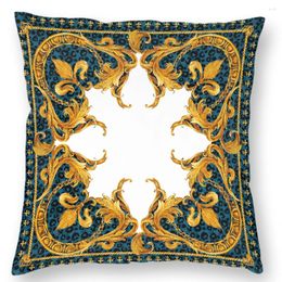 Pillow Baroque Leaf Pattern Arabic Flowers And Branches Geometric Folk Style Middle East Ethnic Unique A