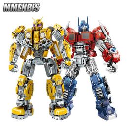 Blocks Transform Robot Figures Blocks Mecha Building Bricks Sets Deformation Cars DIY Gifts Plastic Toys Kids Children Boys Technical 240120