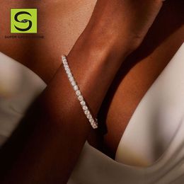 Supergs Sgsb009 Diamond String Handmade and Adjustable Hiphop Fine Jewelry Cross Jewelry Diamond Charm Bracelet