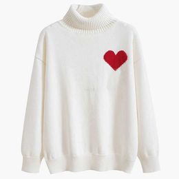 Men's Sweaters 2023 Top quality Sweater Man Woman Knit High collar Love A Womens Cardigan Fashion Letter Black Long Sleeve Clothes Pullover Oversized Top 20ss