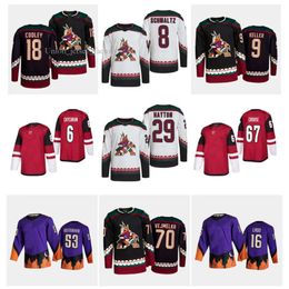 Logan Cooley Hockey Jerseys Coyotes Schmaltz Clayton Keller Nick Ritchie Travis Boyd Lawson Crouse Barrett Hayton Shayne Gostisbehere A 9654