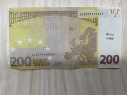 Copy Money Actual 1:2 Size Festive Party Game Currency, Euro Simulation Banknote Prop Ooebb
